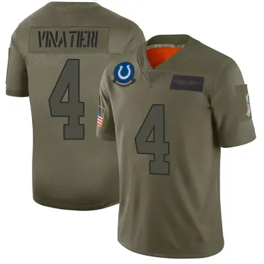 Adam Vinatieri Men's Limited Camo Indianapolis Colts 2019 Salute to Service Jersey