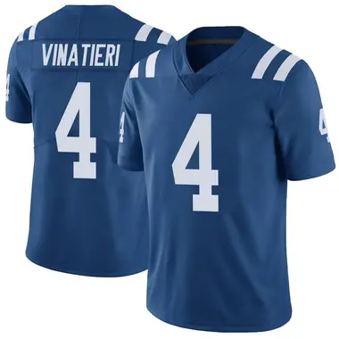 Adam Vinatieri Men's Limited Royal Indianapolis Colts Color Rush Vapor Untouchable Jersey
