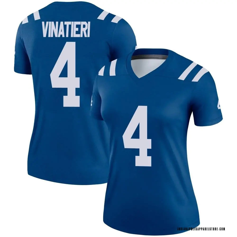 Adam Vinatieri Women's Legend Royal Indianapolis Colts Jersey