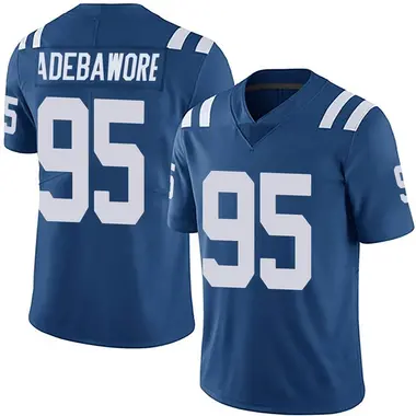 Adetomiwa Adebawore Men's Limited Royal Indianapolis Colts Team Color Vapor Untouchable Jersey