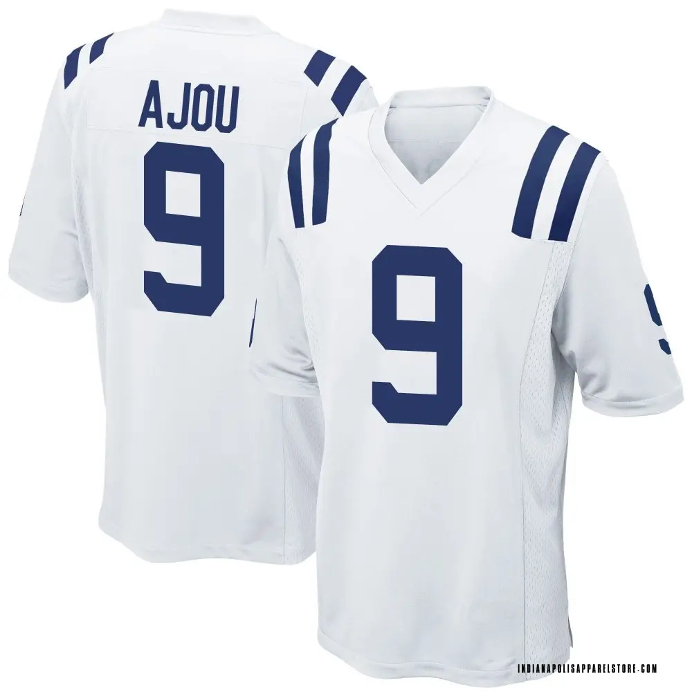 Ajou Ajou Men's Game White Indianapolis Colts Jersey