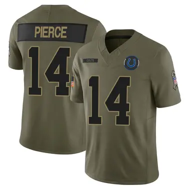 Alec Pierce Men's Limited Olive Indianapolis Colts Sr. 2025 Salute to Service Jersey
