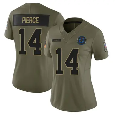 Alec Pierce Women's Limited Olive Indianapolis Colts Sr. 2025 Salute to Service Jersey