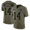 Alec Pierce Youth Limited Olive Indianapolis Colts Sr. 2025 Salute to Service Jersey