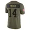Alec Pierce Youth Limited Olive Indianapolis Colts Sr. 2025 Salute to Service Jersey