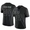 Custom Men's Limited Black Indianapolis Colts Reflective Jersey