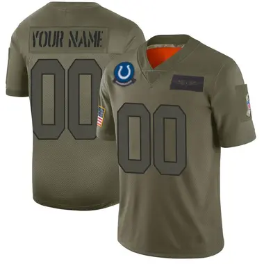 Custom Men's Limited Camo Indianapolis Colts 2019 Salute to Service Jersey