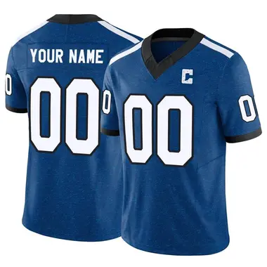 Custom Men's Limited Royal Indianapolis Colts Indiana Nights Alternate Vapor F.U.S.E. Jersey