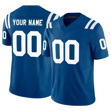 Custom Men's Limited Royal Indianapolis Colts Vapor F.U.S.E. Jersey