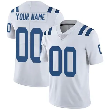 Custom Men's Limited White Indianapolis Colts Vapor Untouchable Jersey