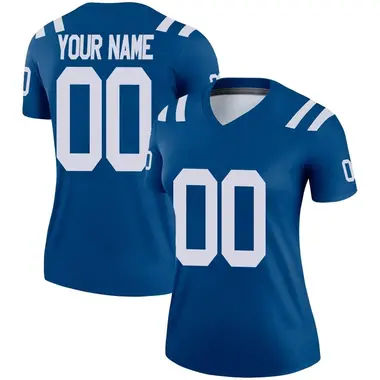 Custom Women's Legend Royal Indianapolis Colts Jersey