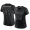 Custom Women's Limited Black Indianapolis Colts Reflective Jersey