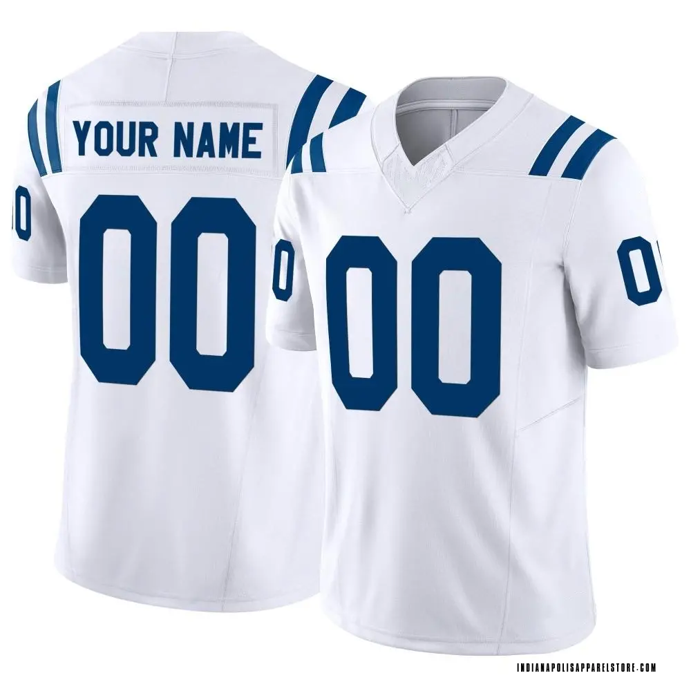 Custom Youth Limited White Indianapolis Colts Vapor F.U.S.E. Jersey