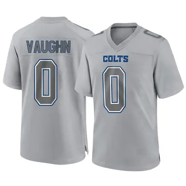 Jordon Vaughn Men's Game Gray Indianapolis Colts Atmosphere Fashion Jersey