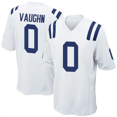 Jordon Vaughn Men's Game White Indianapolis Colts Jersey