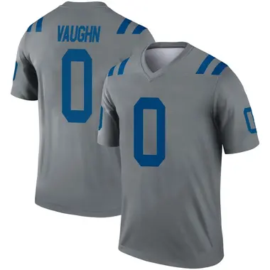 Jordon Vaughn Men's Legend Gray Indianapolis Colts Inverted Jersey