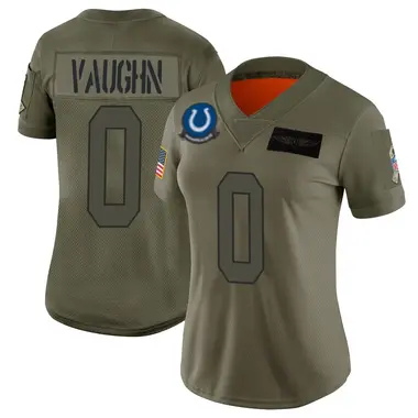 Jordon Vaughn Women's Limited Camo Indianapolis Colts 2019 Salute to Service Jersey