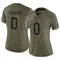 Jordon Vaughn Women's Limited Olive Indianapolis Colts 2022 Salute To Service Jersey