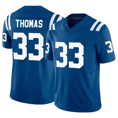 Juanyeh Thomas Men's Limited Royal Indianapolis Colts Vapor F.U.S.E. Jersey