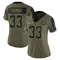 Juanyeh Thomas Women's Limited Olive Indianapolis Colts 2021 Salute To Service Jersey