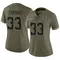 Juanyeh Thomas Women's Limited Olive Indianapolis Colts 2022 Salute To Service Jersey