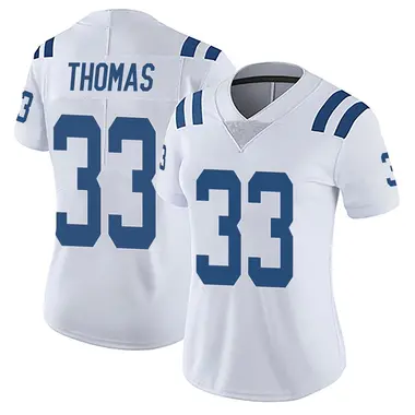Juanyeh Thomas Women's Limited White Indianapolis Colts Vapor Untouchable Jersey