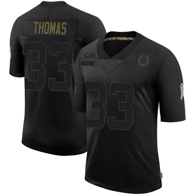 Juanyeh Thomas Youth Limited Black Indianapolis Colts 2020 Salute To Service Jersey