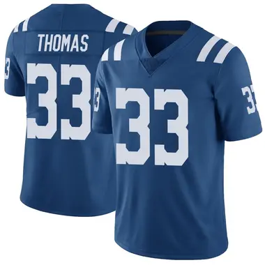 Juanyeh Thomas Youth Limited Royal Indianapolis Colts Color Rush Vapor Untouchable Jersey