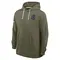 Men's Olive Indianapolis Colts 2025 Salute to Service Sideline Hoodie