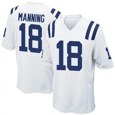 Peyton Manning Men's Game White Indianapolis Colts Jersey