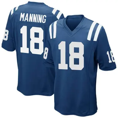 Peyton Manning Youth Game Royal Blue Indianapolis Colts Team Color Jersey