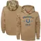 Youth Indianapolis Colts Khaki 2019 Salute to Service Therma Pullover Hoodie