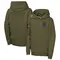 Youth Olive Indianapolis Colts 2025 Salute to Service Club Fleece Hoodie